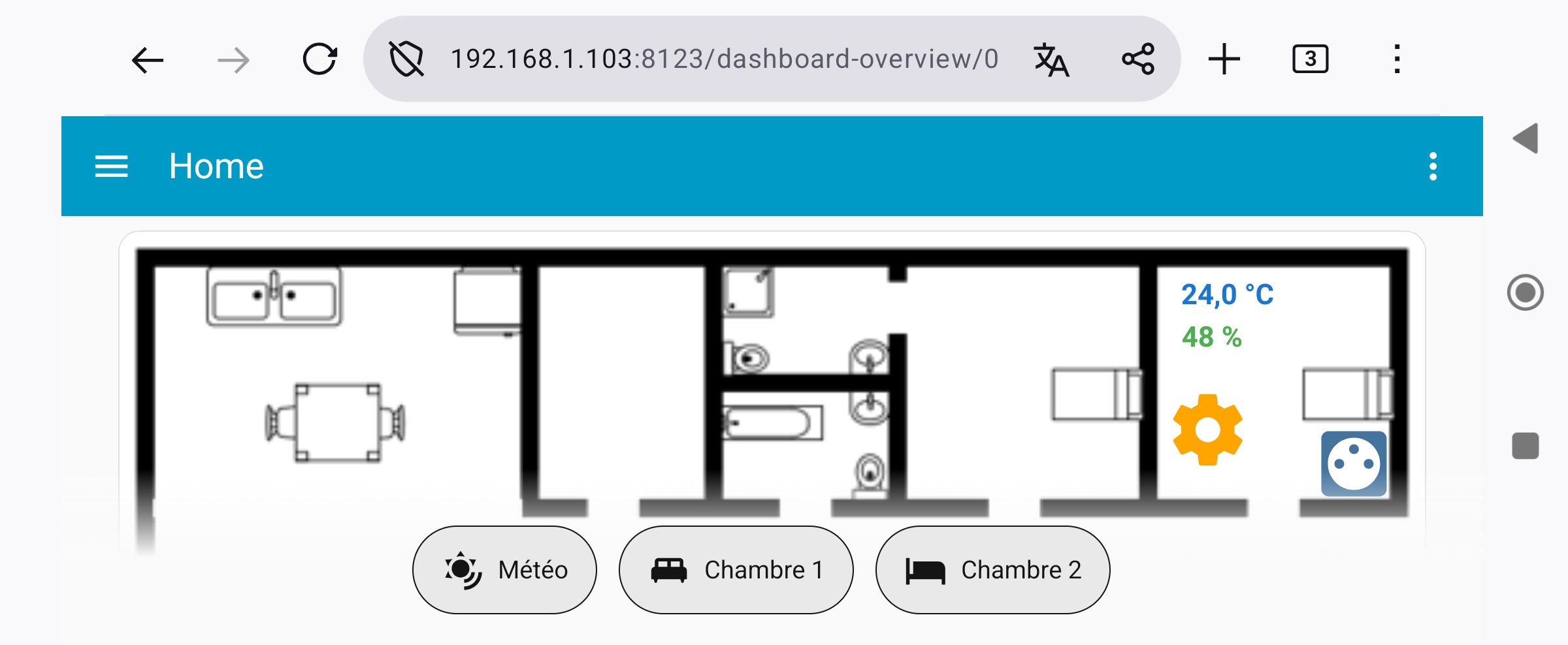 Dashboard 1 - Smartphone Paysage